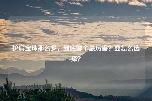 护肩宝珠那么多,到底哪个最厉害?要怎么选择?