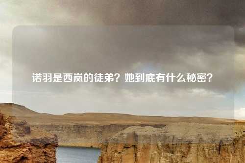诺羽是西岚的徒弟?她到底有什么秘密?