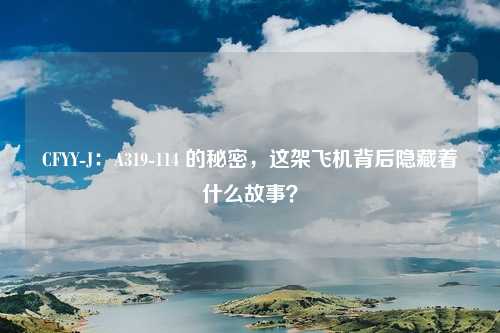 CFYY-J:A319-114 的秘密,这架飞机背后隐藏着什么故事?