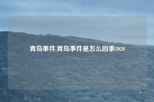 青岛事件,青岛事件是怎么回事2020
