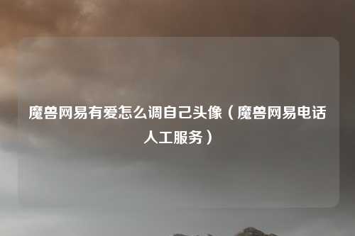 魔兽网易有爱怎么调自己头像(魔兽网易电话人工服务)