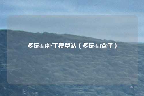 多玩dnf补丁模型站(多玩dnf盒子)