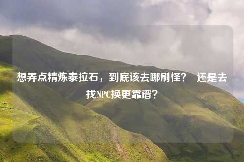 想弄点精炼泰拉石,到底该去哪刷怪? 还是去找NPC换更靠谱?