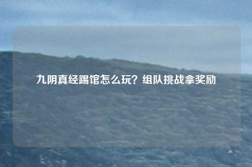 九阴真经踢馆怎么玩?组队挑战拿奖励