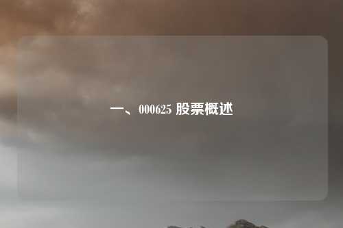 一、000625 股票概述