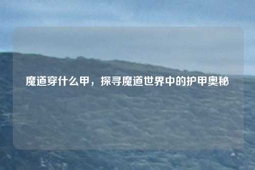 魔道穿什么甲,探寻魔道世界中的护甲奥秘