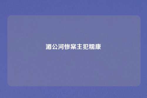 湄公河惨案主犯糯康