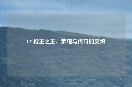 CF 枪王之王，荣耀与传奇的交织