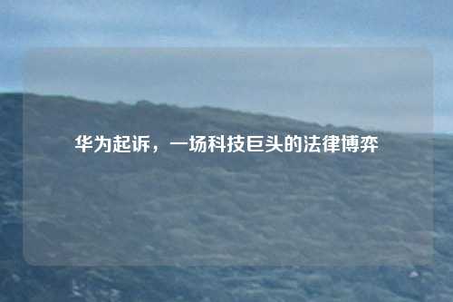 华为起诉，一场科技巨头的法律博弈