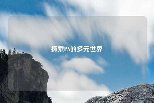 探索PA的多元世界