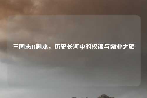 三国志11剧本，历史长河中的权谋与霸业之旅