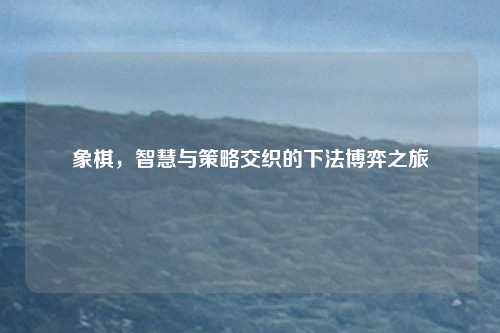 象棋，智慧与策略交织的下法博弈之旅