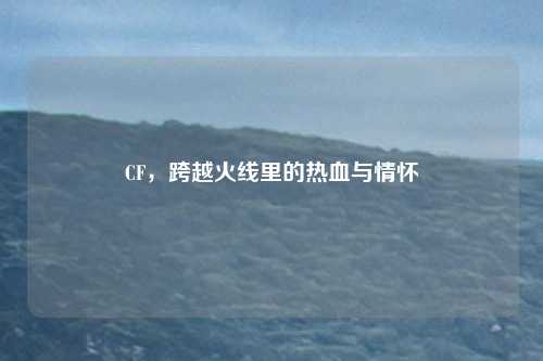 CF，跨越火线里的热血与情怀