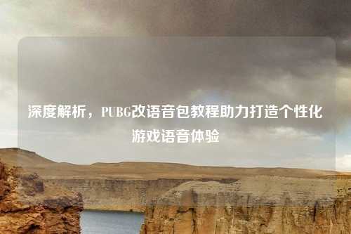 深度解析，PUBG改语音包教程助力打造个性化游戏语音体验