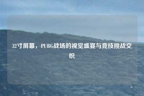 32寸屏幕，PUBG战场的视觉盛宴与竞技挑战交织