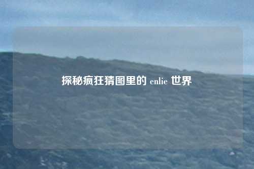 探秘疯狂猜图里的 enlie 世界