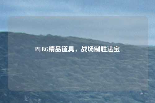 PUBG精品道具，战场制胜法宝