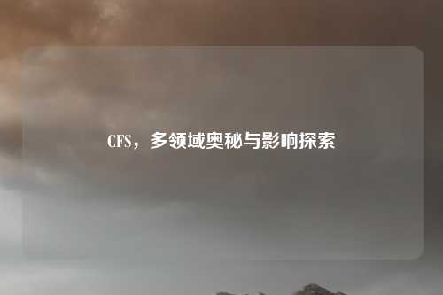 CFS，多领域奥秘与影响探索