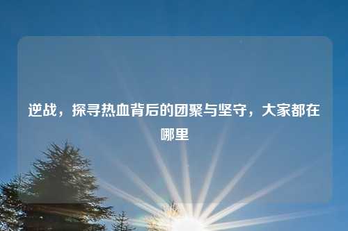 逆战，探寻热血背后的团聚与坚守，大家都在哪里