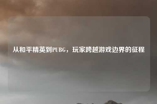 从和平精英到PUBG，玩家跨越游戏边界的征程