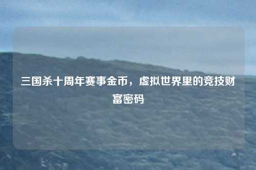 三国杀十周年赛事金币，虚拟世界里的竞技财富密码