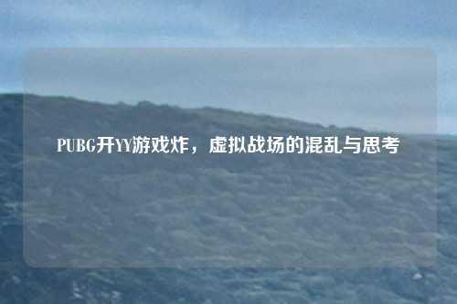 PUBG开YY游戏炸，虚拟战场的混乱与思考