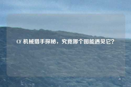 CF 机械猎手探秘，究竟哪个图能遇见它？