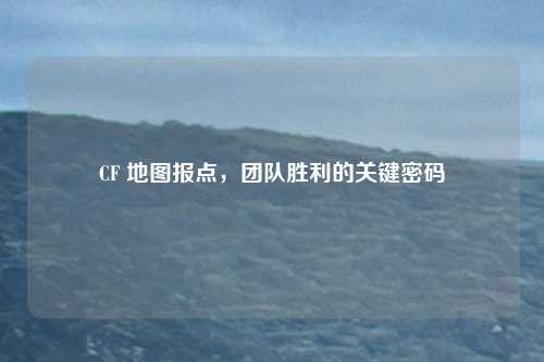 CF 地图报点，团队胜利的关键密码