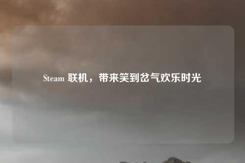 Steam 联机，带来笑到岔气欢乐时光