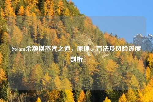 Steam余额换蒸汽之道，原理、方法及风险深度剖析