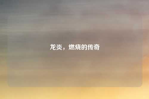 龙炎，燃烧的传奇