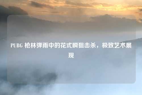 PUBG 枪林弹雨中的花式瞬狙击杀，极致艺术展现