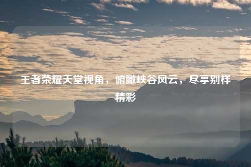 王者荣耀天堂视角，俯瞰峡谷风云，尽享别样精彩