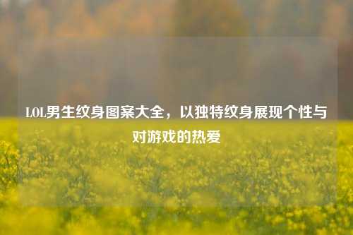 LOL男生纹身图案大全，以独特纹身展现个性与对游戏的热爱
