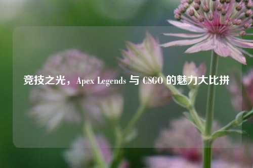 竞技之光，Apex Legends 与 CSGO 的魅力大比拼