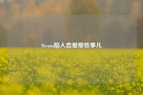 Steam陷入恋爱那些事儿