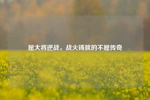 屈大将逆战，战火铸就的不屈传奇