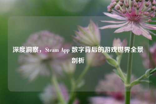 深度洞察，Steam App 数字背后的游戏世界全景剖析