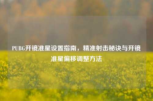 PUBG开镜准星设置指南，精准射击秘诀与开镜准星偏移调整 *** 