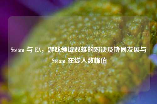 Steam 与 EA,游戏领域双雄的对决及协同发展与 Steam 在线人数峰值