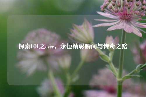 探索LOL之ever,永恒精彩瞬间与传奇之路