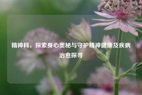精神科，探索身心奥秘与守护精神健康及疾病治愈探寻